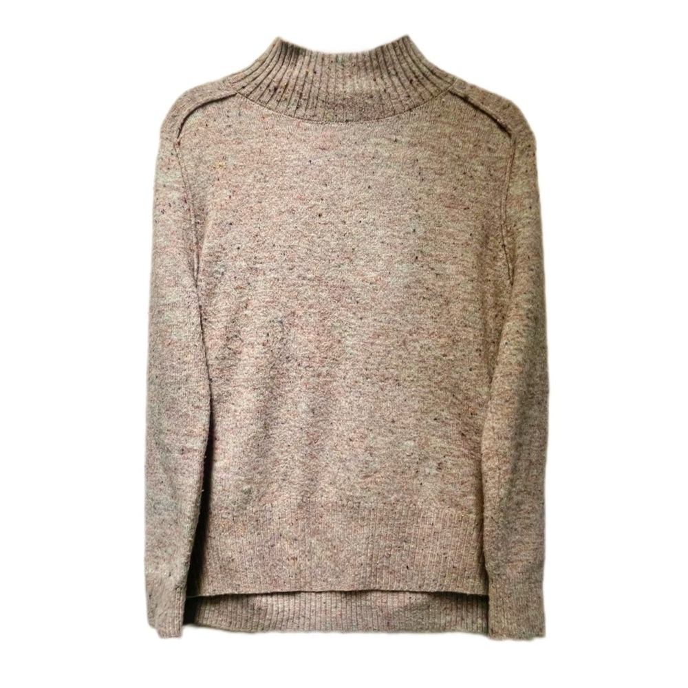 LOFT Oatmeal Flecked Mock Neck Sweater Women’s Small